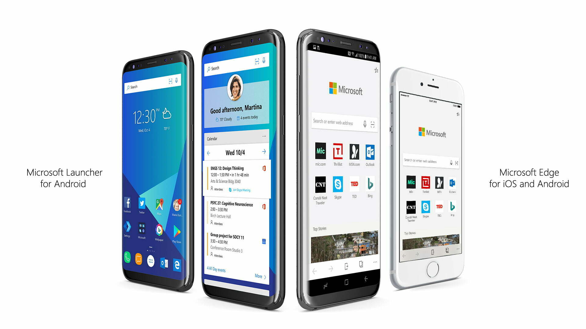 Microsoft announces edge, Launcher for iOS and Android.